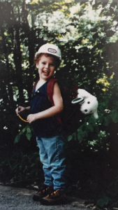 The early days of my hiking adventures.